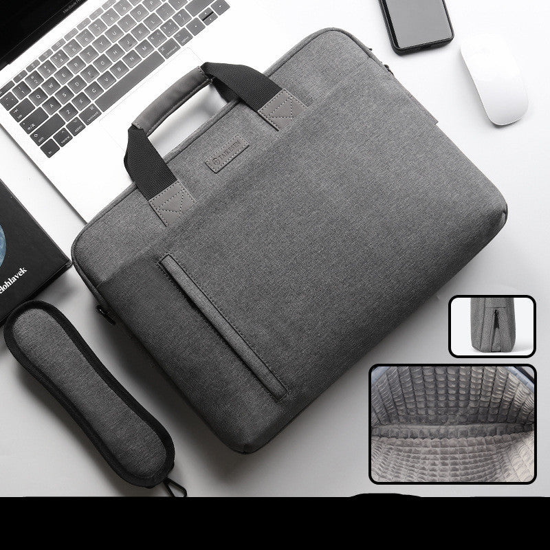 Portable Solid Color Large Capacity Laptop Bag