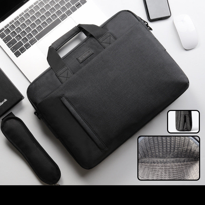 Portable Solid Color Large Capacity Laptop Bag