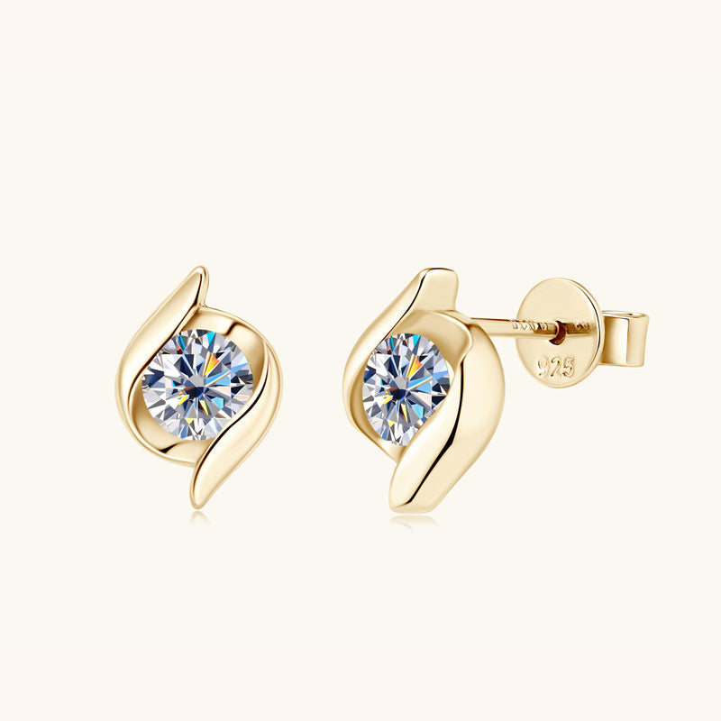 Affordable Luxury Fashion High-grade Moissanite Stud Earrings For Women