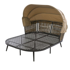 Terrace Daybed With Retractable Sunshade