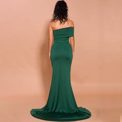 Green Evening Gown - Celebrity Aura