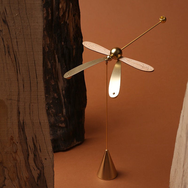 Household Original Wood Essential Oil Fragrance Decoration Dragonfly Balanced Diffuser - Celebrity Aura