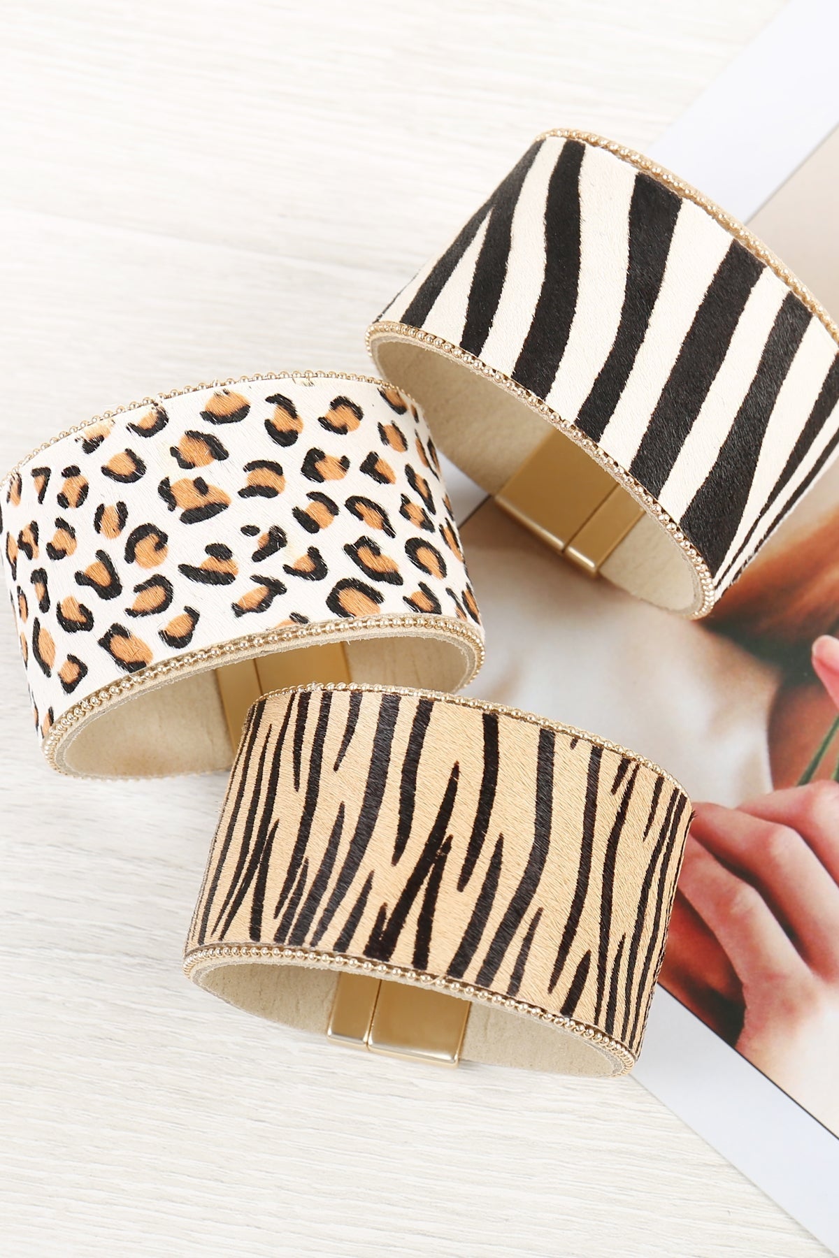 Leopard Print Bangles - Celebrity Aura