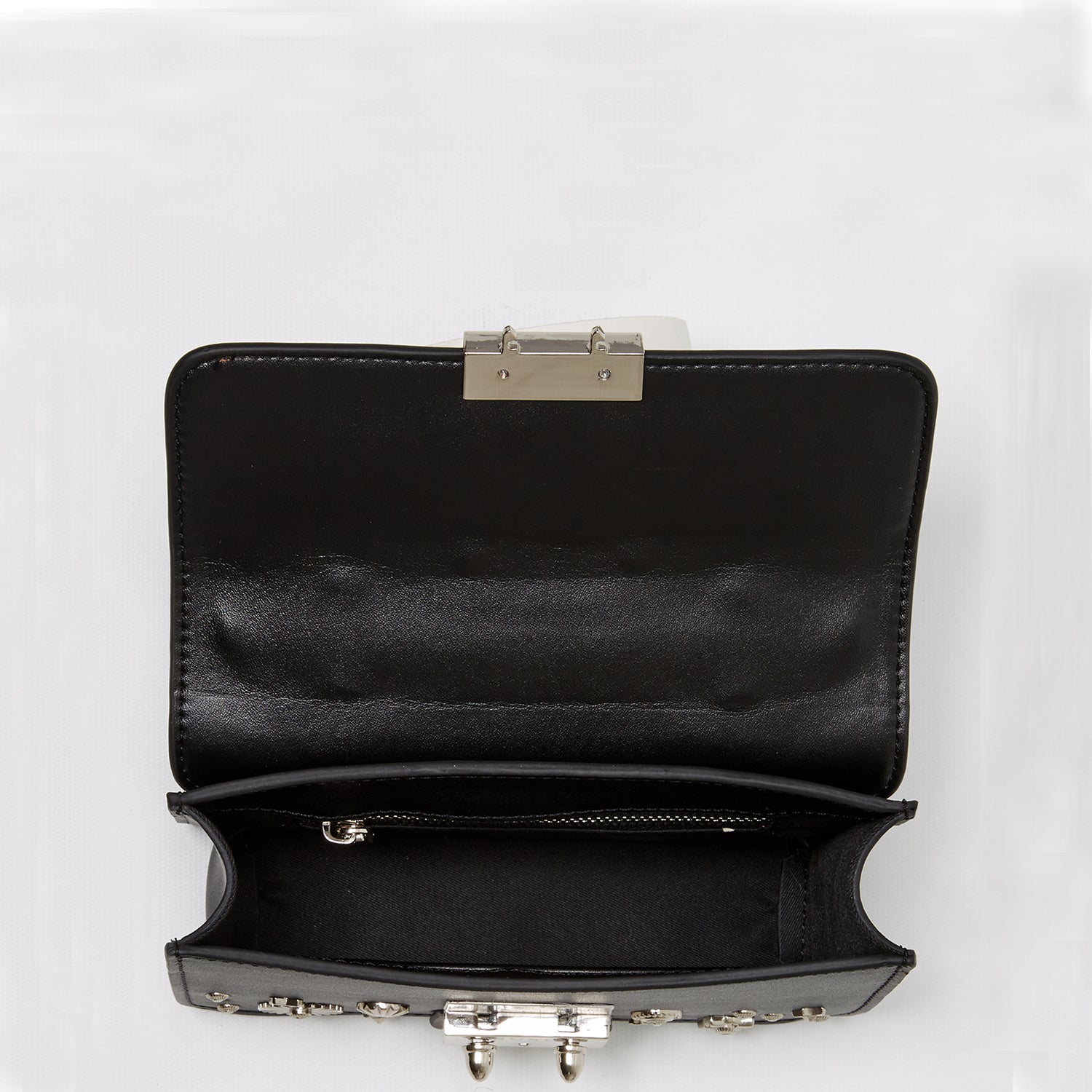 The Hollywood Studded Leather Crossbody Black - Celebrity Aura