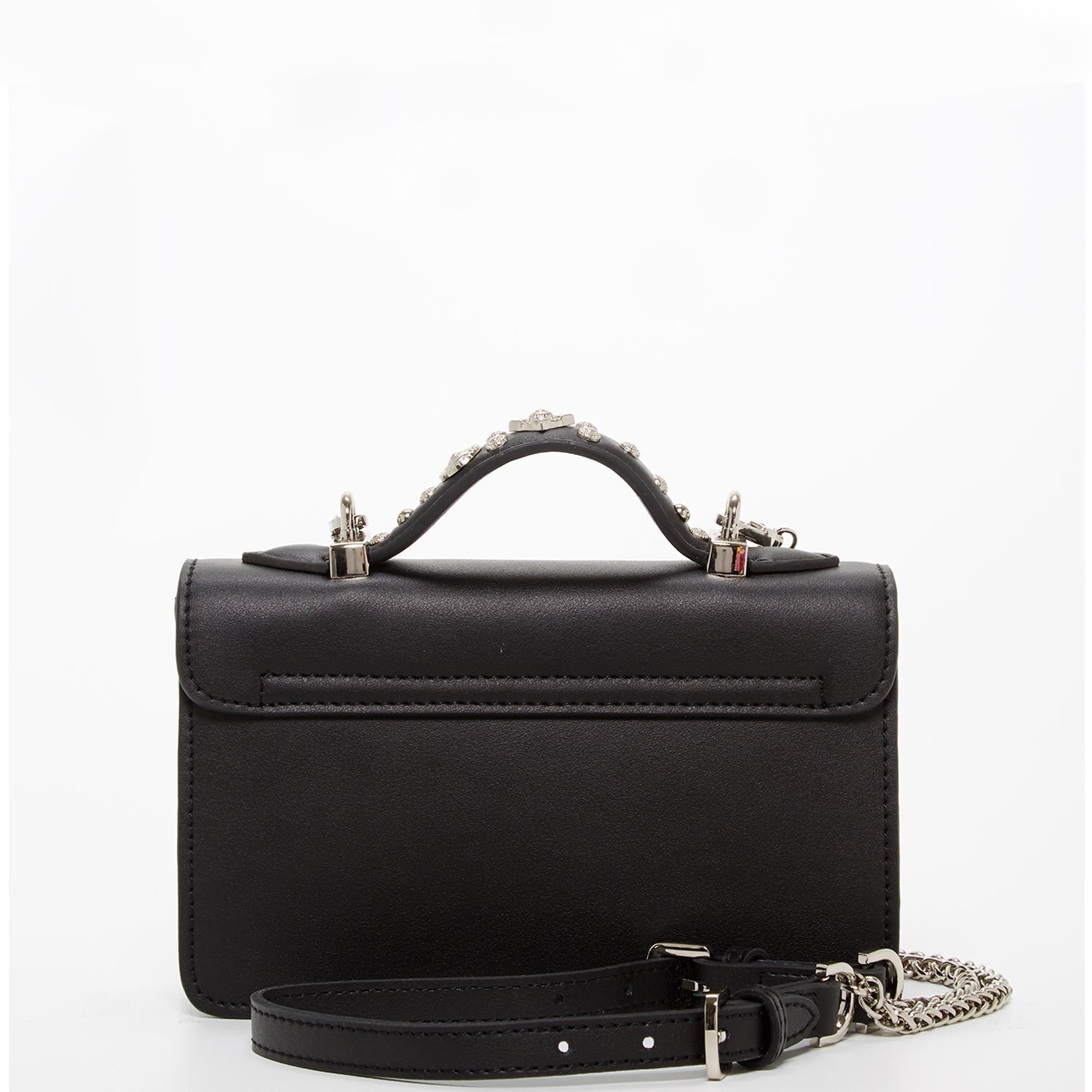The Hollywood Studded Leather Crossbody Black - Celebrity Aura
