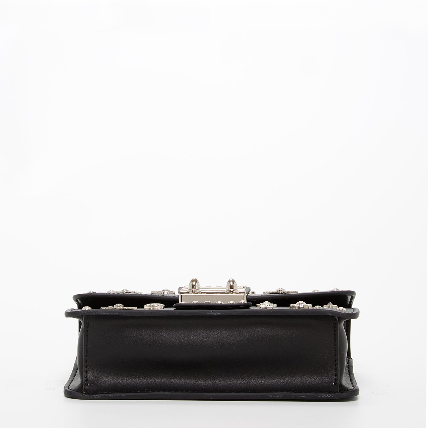 The Hollywood Studded Leather Crossbody Black - Celebrity Aura